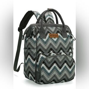 Wrangler Aztec Callie Diaper Bag Backpack with Stroller Straps Multifunction